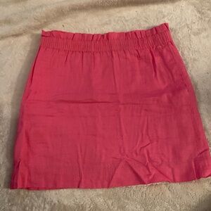 J. Crew Pink Linen Skirt - Sz 2